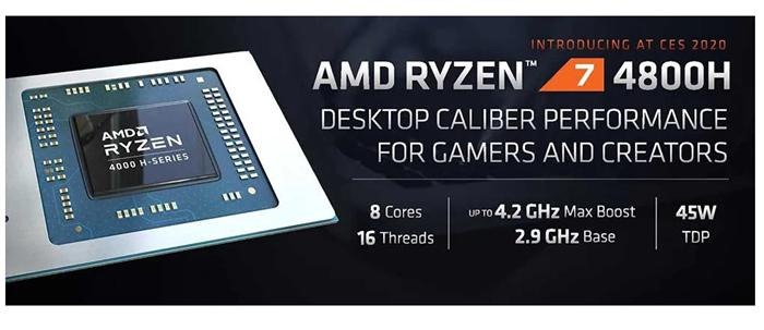 AMD Ryzen 7 4800H 47800HS 4900H 9 4900HS