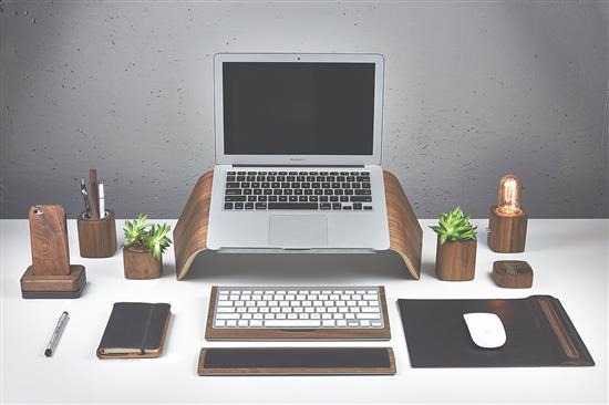 Grovemade Macbook Air Laptop Stand is made of wood - ApoTheTech.com